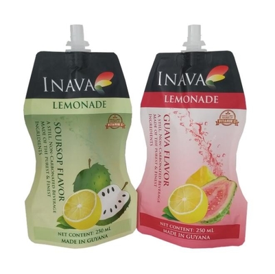 50ml 100ml 500ml Spout Pouch For Juice Soft Drink / Fruit Juice