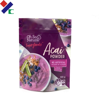 Non Leakage Mylar Packaging Bags , 180 Micron Printed Stand Up Pouches With Zipper