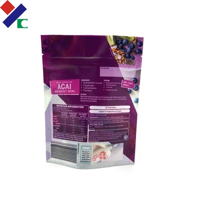 Non Leakage Mylar Packaging Bags , 180 Micron Printed Stand Up Pouches With Zipper