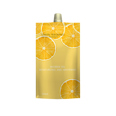 Doypack Spout Juice Pouches For Liquid Packaging Plastic PE Stand Up Bag Heat Seal Barrier