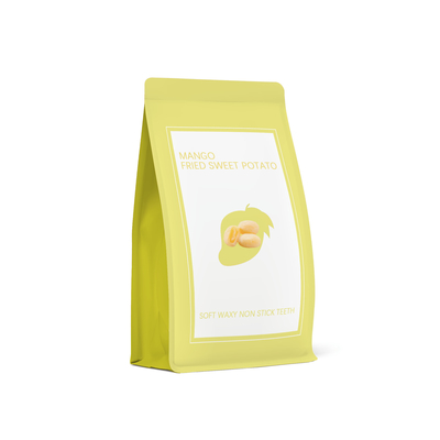 Custom Logo Flat Bottom Box Pouches For Candy Packaging Resealable Zipper 100G