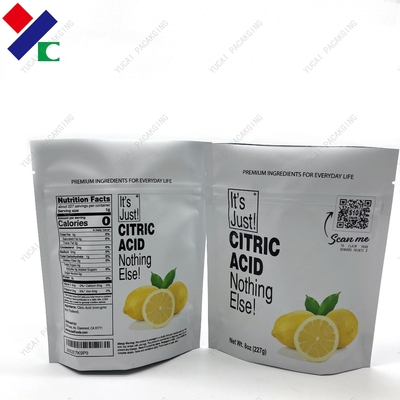 Recycle Food Grade Printing MOPP Stand Up Pouch With Zipper