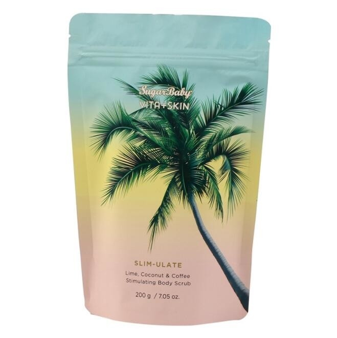 Plastic Food Biodegradable Packaging Bags 250g 340g 120 Micron Strong Sealing With Zipper